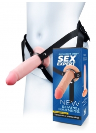 Мужской полый страпон на регулируемых ремнях - 18,5 см. - Sex Expert - купить с доставкой в Воронеже