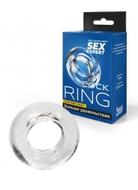 Прозрачное эрекционное кольцо-бублик - Sex Expert - в Воронеже купить с доставкой