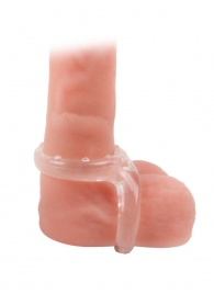 Прозрачное двойное эрекционное кольцо - Sex Expert - в Воронеже купить с доставкой