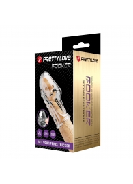 Прозрачная насадка на пенис Booker - 8 см. - Baile - в Воронеже купить с доставкой