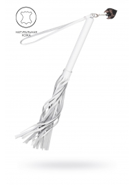 Белая кожаная плеть - 50 см. - Pecado - купить с доставкой в Воронеже