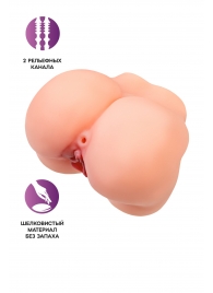 Реалистичный мастурбатор в форме попки с 2 любовными входами - No Name - в Воронеже купить с доставкой