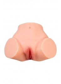 Телесный реалистичный мастурбатор-полуторс с 2 любовными входами - No Name - в Воронеже купить с доставкой