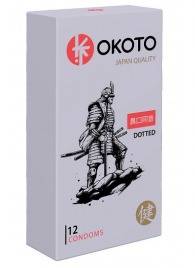 Точечные презервативы OKOTO Dotted - 12 шт. - Sitabella - купить с доставкой в Воронеже