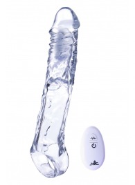 Прозрачная насадка-удлинитель Length Enhancer With Bullet с подхватом - 22,3 см. - NMC - в Воронеже купить с доставкой