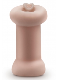 Телесный люминесцентный двусторонний мастурбатор Tasha - Blush Novelties - в Воронеже купить с доставкой