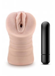 Телесный мастурбатор-вагина Ayumi с вибрацией - Blush Novelties - в Воронеже купить с доставкой