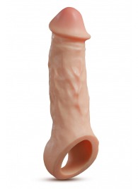 Телесная насадка-удлинитель Intrepid 9.25 Inch Realistic Penis Extender Sleeve - 23,5 см. - Blush Novelties - в Воронеже купить с доставкой