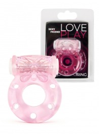 Розовое эрекционное виброкольцо с бабочкой - 1137 - в Воронеже купить с доставкой