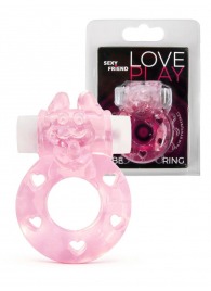 Розовое эрекционное виброкольцо в форме зайчика - 1137 - в Воронеже купить с доставкой