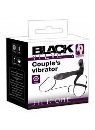 Черная насадка на член с вибрацией Couple’s Vibrator - Orion - в Воронеже купить с доставкой