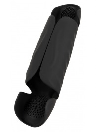 Черный вибромастурбатор с трехточечной стимуляцией Penis Trainer with 3 Point Stimulation - Orion - в Воронеже купить с доставкой