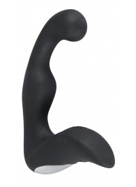 Черный перезаряжаемый стимулятор простаты с вибрацией - 14,6 см. - Orion - в Воронеже купить с доставкой