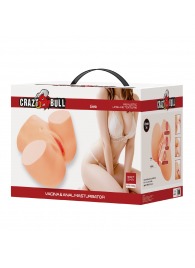 Телесный мастурбатор Liora с 2 любовными тоннелями - Baile - в Воронеже купить с доставкой