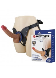 Поясной страпон Wells: трусики в форме бабочки и фаллоимитатор-насадка - Baile - купить с доставкой в Воронеже