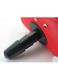 Красные трусики со штырьком для насадки - БДСМ Арсенал - купить с доставкой в Воронеже