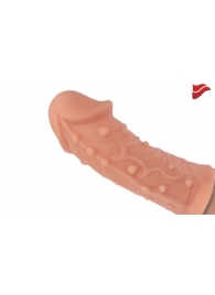 Насадка фаллического вида с венками и шишечками - 14,7 см. - KOKOS - в Воронеже купить с доставкой