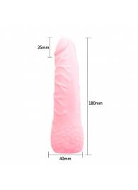 Удлиняющая насадка на пенис с расширением в основании - 18 см. - Baile - в Воронеже купить с доставкой