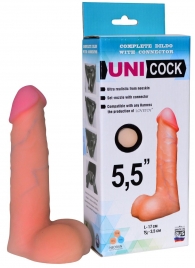 Фаллическая насадка Харнесс UNICOCK 5,5  - 17 см. - LOVETOY (А-Полимер) - купить с доставкой в Воронеже