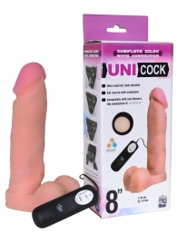 Фаллическая насадка Харнесс UNICOCK 8  с вибрацией - 20 см. - LOVETOY (А-Полимер) - купить с доставкой в Воронеже