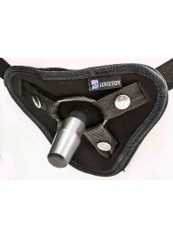 Страпон с 2 насадками и вибрацией UniStrap - 20 и 18 см. - LOVETOY (А-Полимер) - купить с доставкой в Воронеже