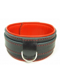 Ошейник с красным подкладом - БДСМ Арсенал - купить с доставкой в Воронеже