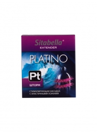 Стимулирующая насадка со спиралью из усиков Platino  Шторм - Sitabella - купить с доставкой в Воронеже