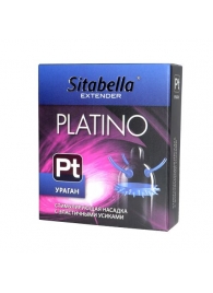 Стимулирующая насадка с усиками и шипиками Platino  Ураган - Sitabella - купить с доставкой в Воронеже