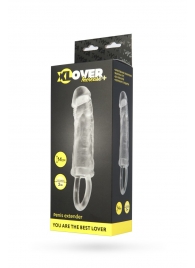 Прозрачная насадка с петлёй для фиксации - 14 см. - ToyFa - в Воронеже купить с доставкой