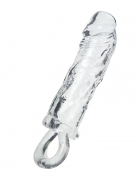 Прозрачная насадка с петлёй для фиксации - 14 см. - ToyFa - в Воронеже купить с доставкой