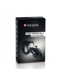 Пояс верности с электростимуляцией Mystim Pubic Enemy No1 Black Edition - MyStim - купить с доставкой в Воронеже