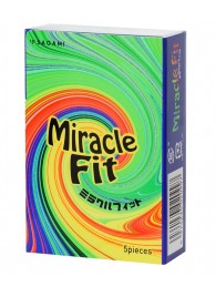 Презервативы Sagami Xtreme Miracle Fit - 5 шт. - Sagami - купить с доставкой в Воронеже