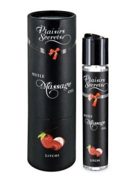 Массажное масло с ароматом личи Huile de Massage Gourmande Litchi - 59 мл. - Plaisir Secret - купить с доставкой в Воронеже