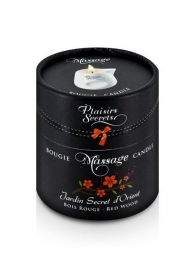 Массажная свеча с ароматом красного дерева Jardin Secret D orient Bois Roug - 80 мл. - Plaisir Secret - купить с доставкой в Воронеже