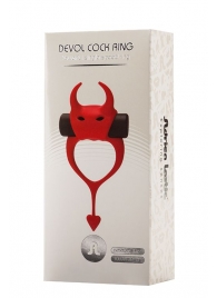 Красное эрекционное кольцо в форме дьяволенка DEVOL COCKRING - Adrien Lastic - в Воронеже купить с доставкой
