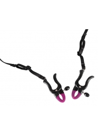 Трусики с зажимами для половых губ и бусинками для массажа промежности - Orion - купить с доставкой в Воронеже