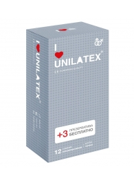 Презервативы с точками Unilatex Dotted - 12 шт. + 3 шт. в подарок - Unilatex - купить с доставкой в Воронеже