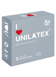 Презервативы с точками Unilatex Dotted - 3 шт. - Unilatex - купить с доставкой в Воронеже