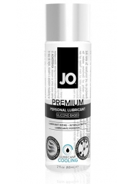 Охлаждающий лубрикант на силиконовой основе JO Personal Premium Lubricant Cooling - 60 мл. - System JO - купить с доставкой в Воронеже