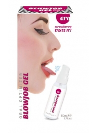 Увлажняющий гель для орального секса с ароматом клубники - 50 мл. - Ero - купить с доставкой в Воронеже