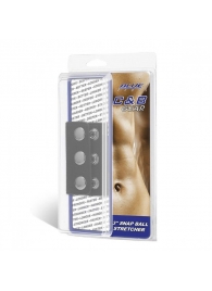 Чёрная утяжка на кнопках 100% PVC STRAP WITH METAL SNAP - BlueLine - купить с доставкой в Воронеже