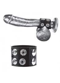 Ремень на член и мошонку 1.5  Cock Ring With Ball Strap - BlueLine - купить с доставкой в Воронеже