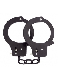 Чёрные наручники из листового металла BONDX METAL CUFFS BLACK - Dream Toys - купить с доставкой в Воронеже