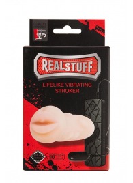 Мастурбатор-ротик с вибрацией REALSTUFF VIBRATING MASTURBATOR MOUTH - Dream Toys - в Воронеже купить с доставкой