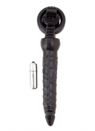 Черная вибронасадка с анальным стимулятором - ToyFa - в Воронеже купить с доставкой