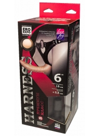 Пояс харнесс премиум класса WOMAN SIMPLEX (S) с 3 насадками - LOVETOY (А-Полимер) - купить с доставкой в Воронеже