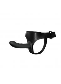 Страпон на эластичных ремнях Ultra Harness Karin Dildo - 16,8 см. - Baile - купить с доставкой в Воронеже