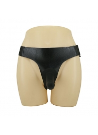 Страпон на эластичных ремнях Ultra Harness Les Dildo - 15 см. - Baile - купить с доставкой в Воронеже