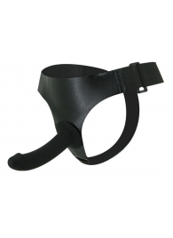 Страпон на эластичных ремнях Ultra Harness Les Dildo - 15 см. - Baile - купить с доставкой в Воронеже