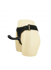 Страпон с изогнутой головкой Ultra Harness Curvy Dildo - 15,8 см. - Baile - купить с доставкой в Воронеже